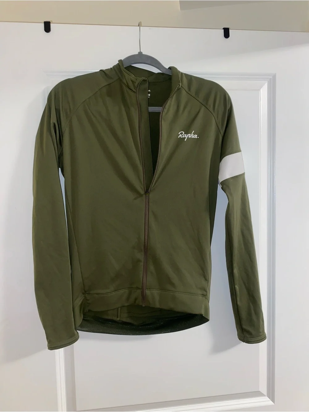 Rapha Long Sleeve Core Cycling Jersey - Olive Green - Medium